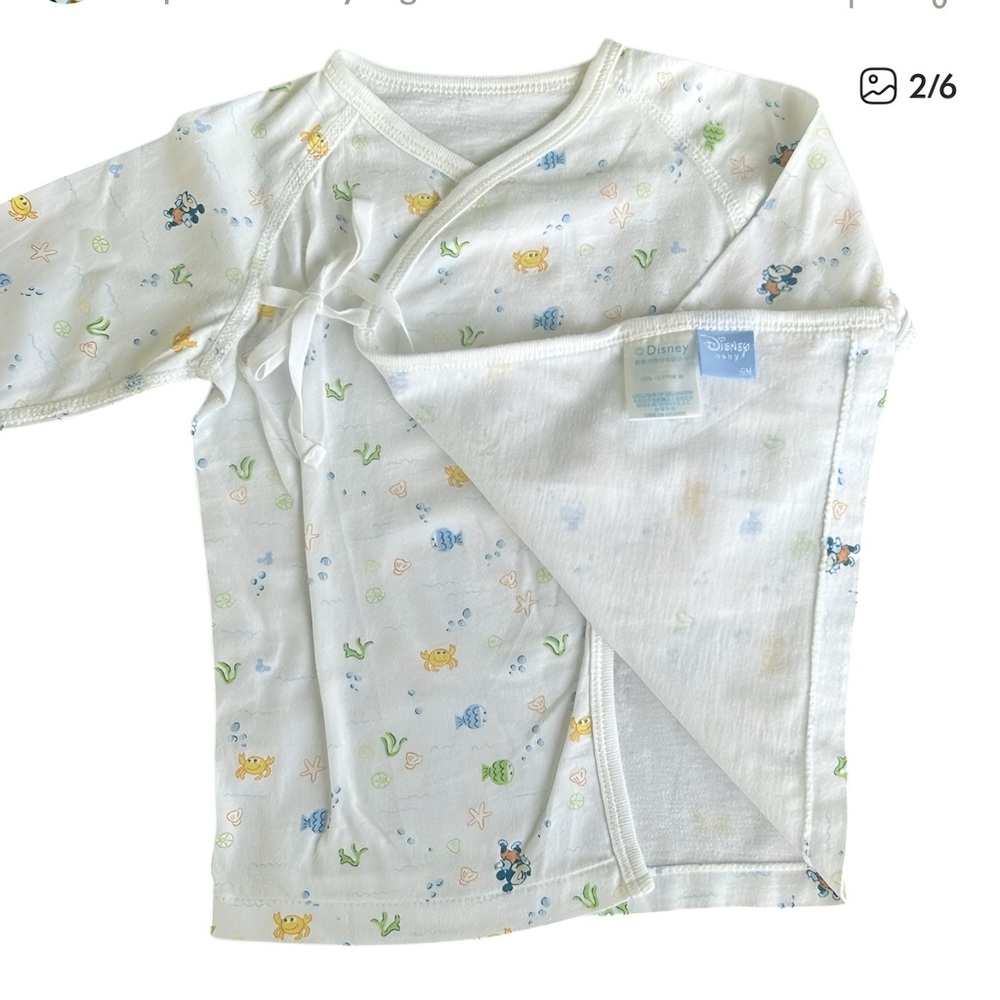 VINTAGE Mickey Mouse Wrap Baby Shirt